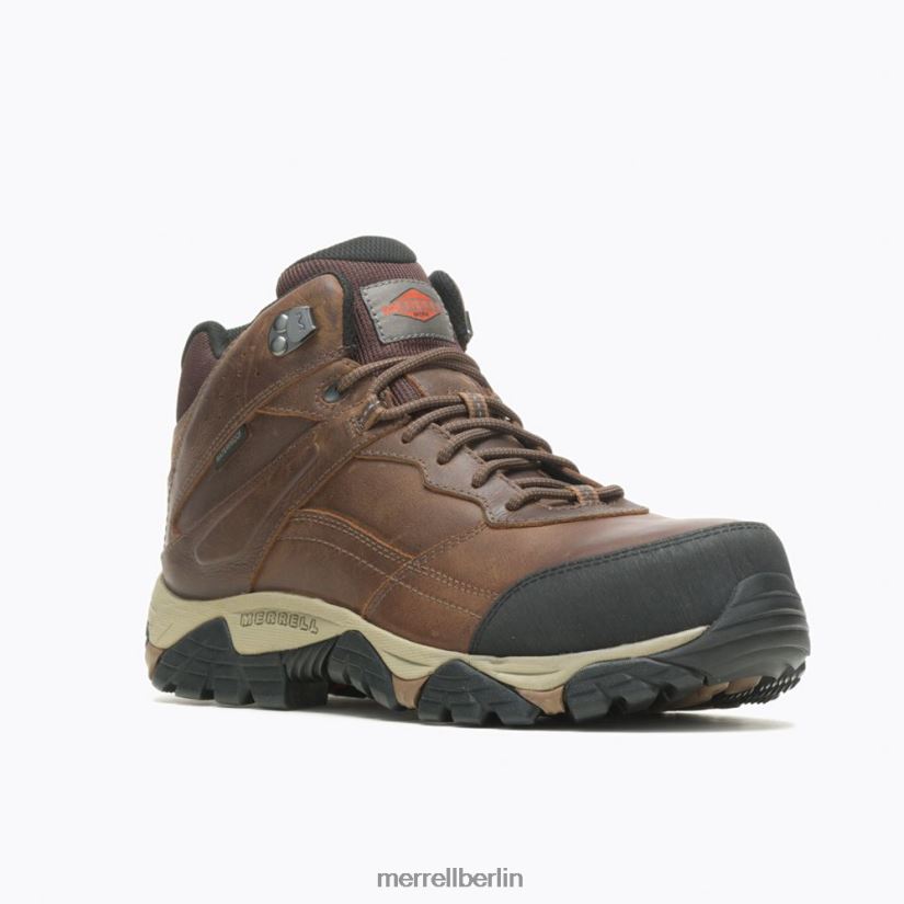 Männer Merrell Toffee Moab Adventure Mid wasserdichte Carbonfaser mit breiter Weite Schuhe PTTR4P494