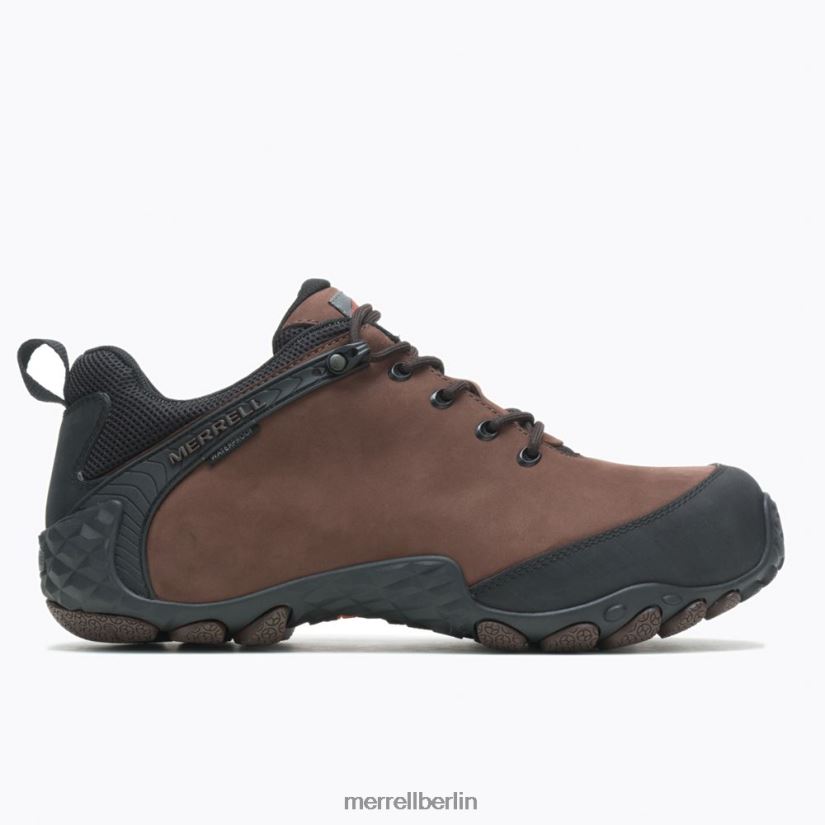 Männer Merrell braun Chamäleon-Flux-Leder, wasserdichte Kohlefaser Schuhe PTTR4P660