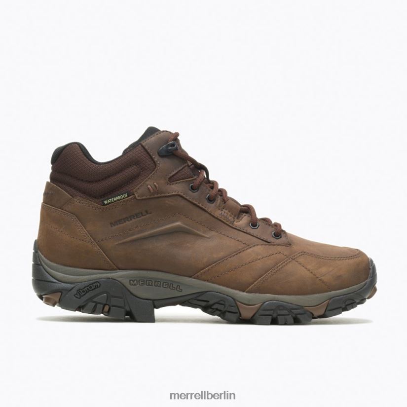 Männer Merrell dunkle Erde Moab Adventure Mid wasserdicht, weite Weite Schuhe PTTR4P326