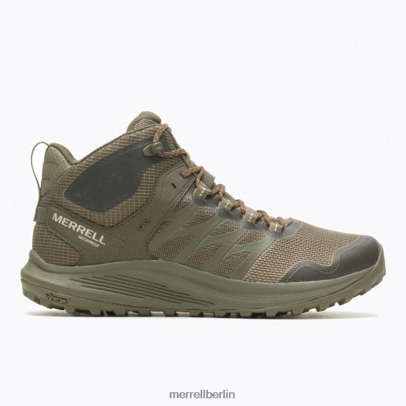 Männer Merrell Olive Nova 3 Mid taktischer wasserdichter Stiefel Schuhe PTTR4P383