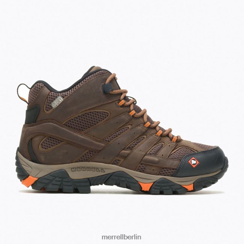 Männer Merrell Ton Moab Vertex Mid wasserdichter SR-Arbeitsstiefel mit breiter Weite Schuhe PTTR4P389