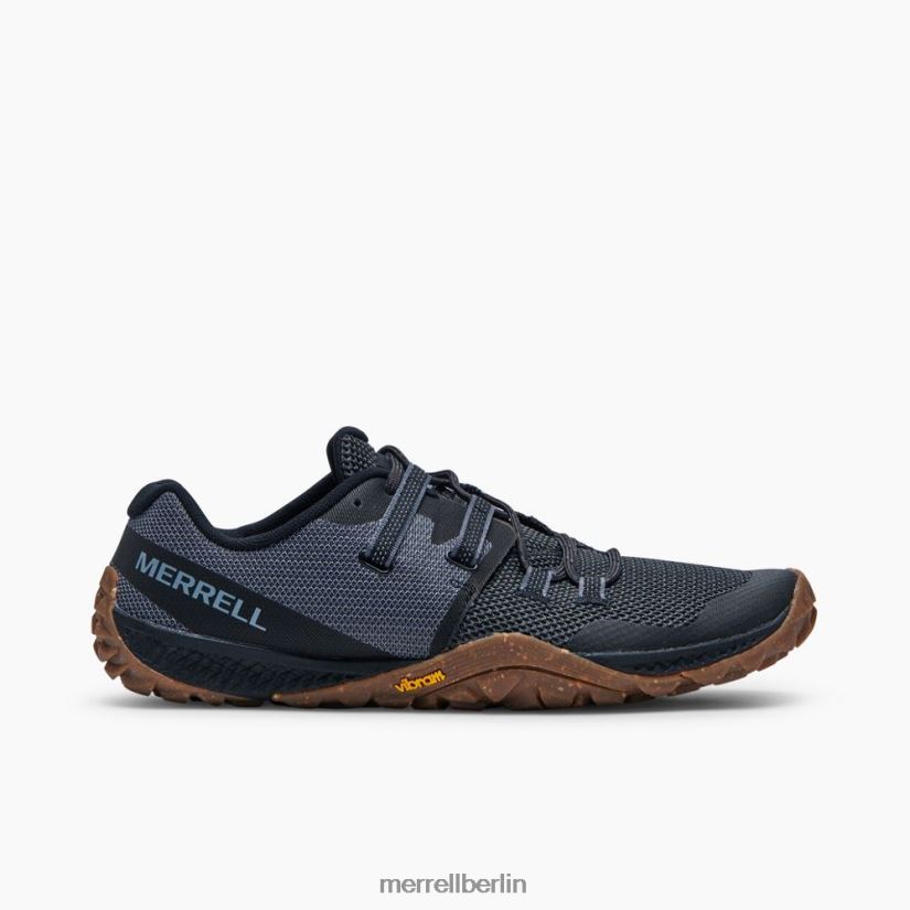 Männer Merrell schwarz/gummi Trail-Handschuh 6 Schuhe PTTR4P410