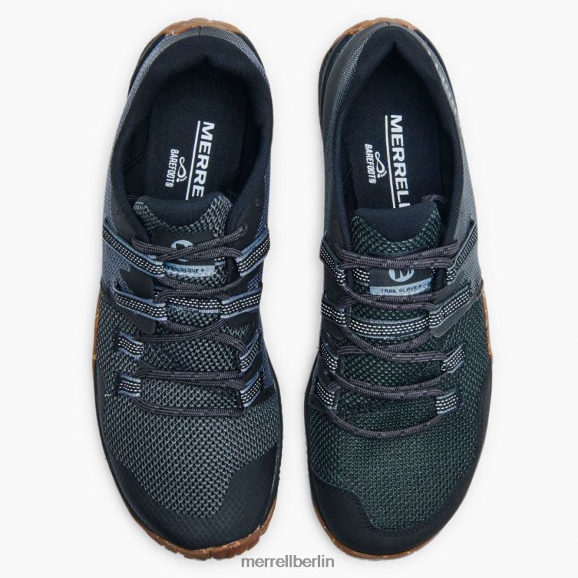 Männer Merrell schwarz/gummi Trail-Handschuh 6 Schuhe PTTR4P410