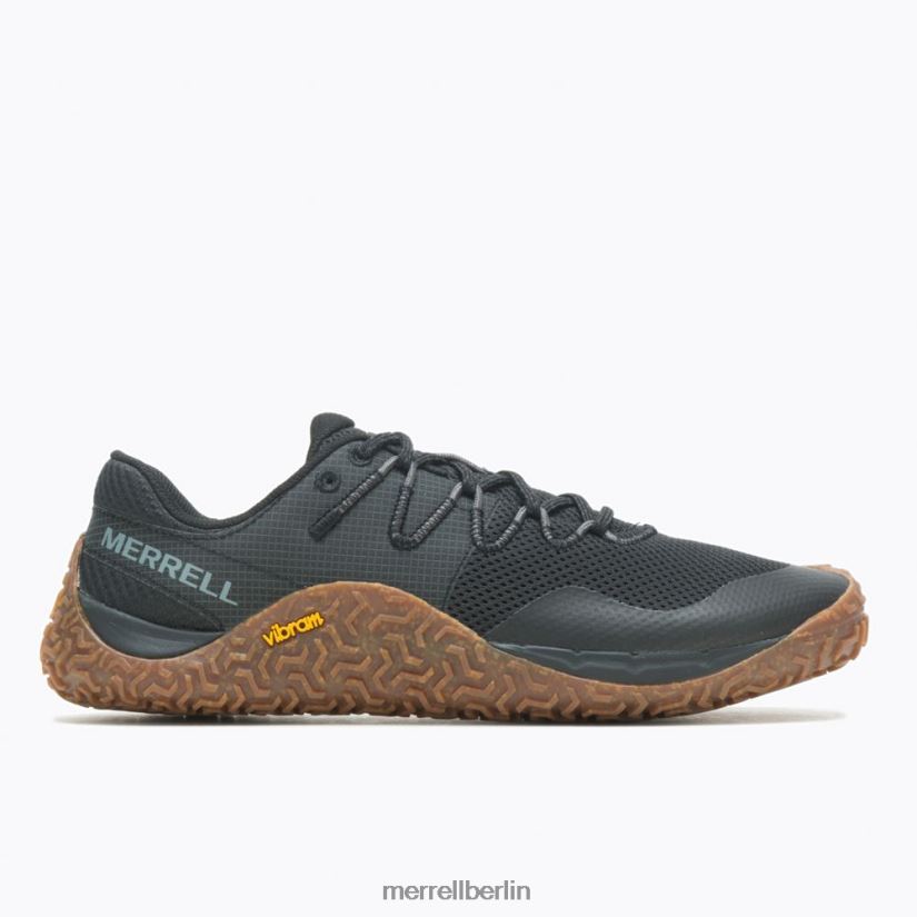 Männer Merrell schwarz/gummi Trail-Handschuh 7 Schuhe PTTR4P44