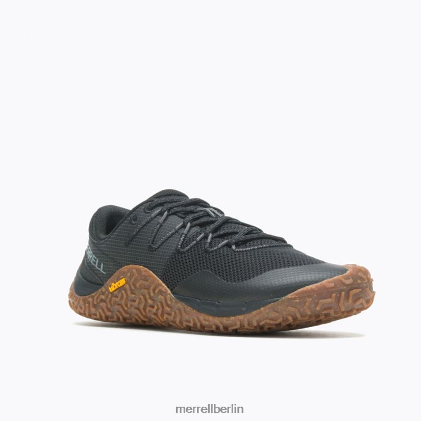 Männer Merrell schwarz/gummi Trail-Handschuh 7 Schuhe PTTR4P44
