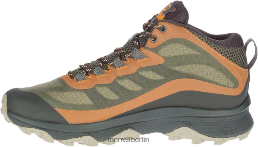 Männer Merrell Flechte Moab Speed ​​Mid Gore-Tex breite Breite Schuhe PTTR4P354