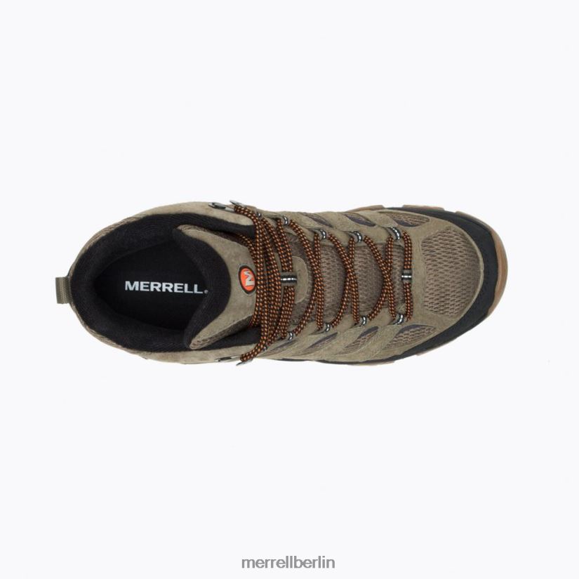 Männer Merrell Olive/Gummi Moab 3 Mid wasserdicht, weite Weite Schuhe PTTR4P218