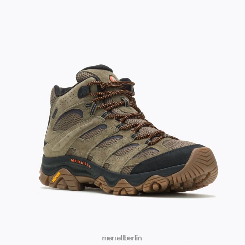 Männer Merrell Olive/Gummi Moab 3 Mid wasserdicht, weite Weite Schuhe PTTR4P218
