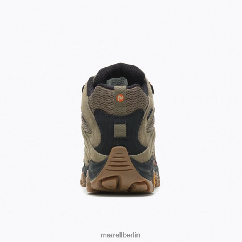 Männer Merrell Olive/Gummi Moab 3 Mid wasserdicht, weite Weite Schuhe PTTR4P218
