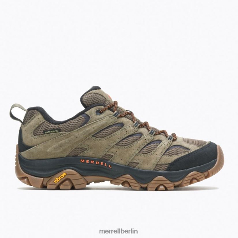 Männer Merrell Olive/Gummi Moab 3 wasserdicht Schuhe PTTR4P76