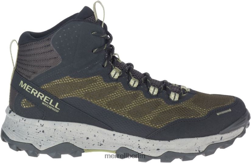 Männer Merrell Olive Speed ​​Strike Mid wasserdicht Schuhe PTTR4P780