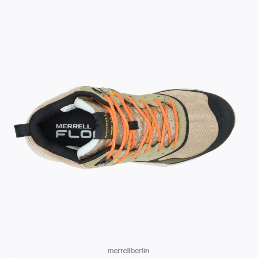 Männer Merrell Ton/Oliv Speed ​​Solo Mid wasserdicht Schuhe PTTR4P36