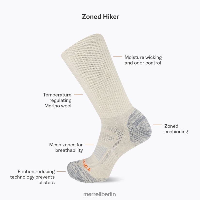 unisex Merrell Onyx Niedrig geschnittene Wandersocke mit Zoneneinteilung Zubehör PTTR4P523