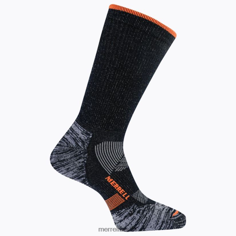 unisex Merrell Schwarz Thermo-Trailrun-Crew-Socke Zubehör PTTR4P485